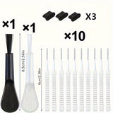 15 Piece USB-C Dust Plug Set with Keyboard Cleaning Brush