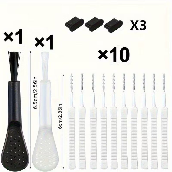 15 Piece USB-C Dust Plug Set with Keyboard Cleaning Brush