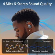 TWS Wireless Earbuds with ENC Mic and LED Case