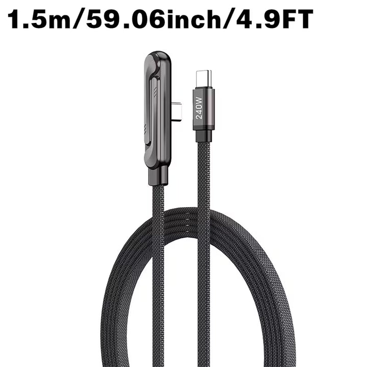 Type-C to Type-C 240W Charging Cable with Adjustable Stand