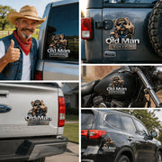 🚗 Funny Old Man Edition Vehicle Badge — 3D Chrome Metal Emblem, Perfect Father's Day & Birthday Gift for Dad, Grandpa, Husband, Truck & SUV Owners