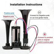 🚨135dB Super Loud 12V Train Air Horn – Safe, Durable & Easy Install! 🚛🎺