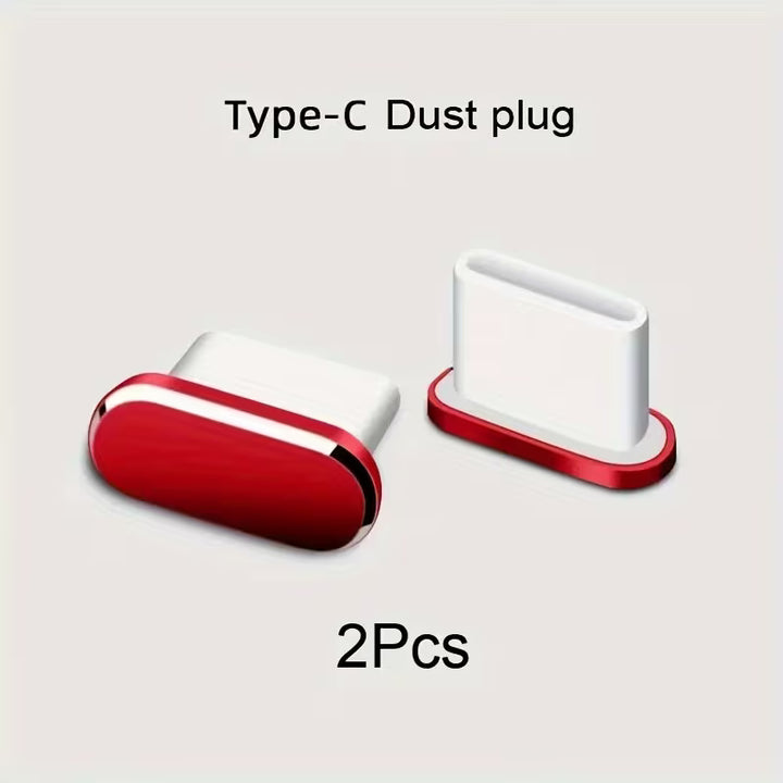 2 Pack USB C Port Anti Dust Plug Protector Caps