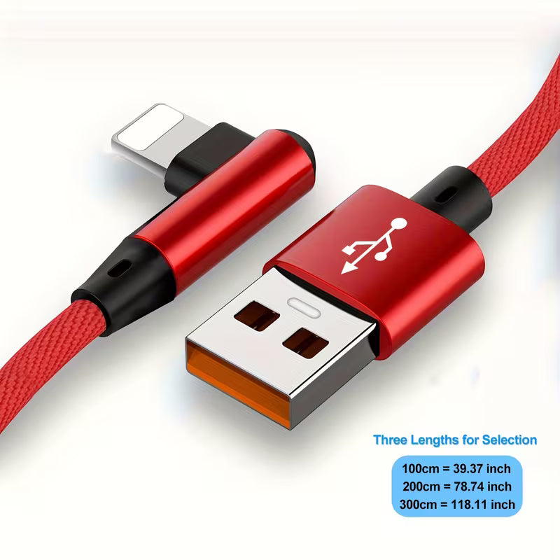 L-Shape Lightning USB Cable for iPhone and iPad