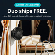 CaddyCool Magnetic Golf Cart Fan