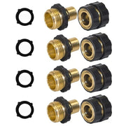 💧3/4 Inch Garden Hose Quick Connector 4 Sets/bag