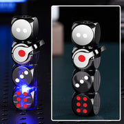 🎲 360° Spinning Dice Lighter 🔥 Windproof Jet Blue Flame, LED, Refillable EDC Gadget