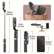 Extendable Selfie Stick Tripod with Wireless Remote