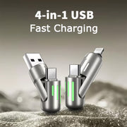 📲4-in-1 USB Charging Cable fast charging 60W MAX⚡