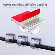 50 Pack Adhesive Cable Clips Wall Wire Holders