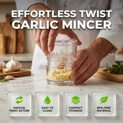 🧄 Effortless Manual Garlic Twister & Mincer