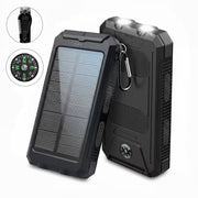 Portable Solar Power Bank with Flashlight for Camping