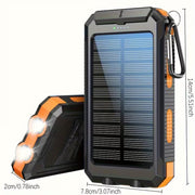 Portable Solar Power Bank with Flashlight for Camping