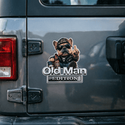 🚗 Funny Old Man Edition Vehicle Badge — 3D Chrome Metal Emblem, Perfect Father's Day & Birthday Gift for Dad, Grandpa, Husband, Truck & SUV Owners