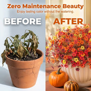 🍂🧡Artificial Autumn Violet Silk Flower Bouquet✨Weatherproof Faux Fall Floral Stems, Front Porch & Table Arrangement, Halloween Home Decor