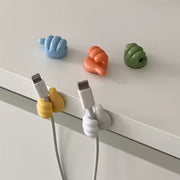 Adhesive Thumb Shape Cable Organizer Clips No Drilling