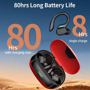 TWS Wireless Earbuds with ENC Mic and LED Case