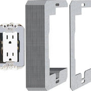 GJANSH 10 Pcs Wall Plate Spacer,Spacers for Electrical Outlets, Metal Flush Fit Device Leveling Plates for Electrical Outlet Repair, Fix Loose Outlets and Electrical Boxes