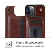 iPhone Wallet Case with Card Holder and Kickstand