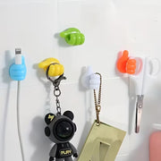 Adhesive Thumb Shape Cable Organizer Clips No Drilling