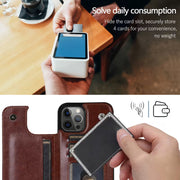 iPhone Wallet Case with Card Holder and Kickstand