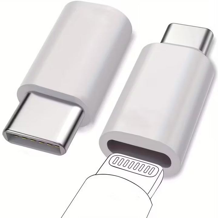 2 Pack Lightning to USB C Fast Charging Adapter