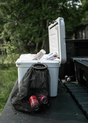 Cooler Can - Outdoor Cooler Trash Can Accessory - Matte Black Finish
