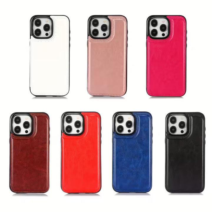 iPhone Wallet Case with Card Holder and Kickstand