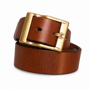Premium Waxed Genuine Leather Belt | Heritage Brass Buckle>SY