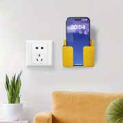 Wall Mount Phone Holder No Drill Remote Control Organizer