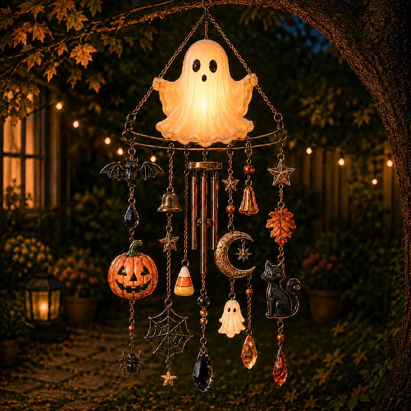 🔥LAST DAY 50% OFF - 👻 Haunted Glow Ghost Wind Chime
