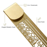 🐱✨ Cat Lover’s 2-in-1 Metal Bookmark Ruler