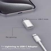 2 Pack Lightning to USB C Fast Charging Adapter