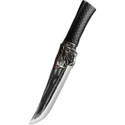 🔪Bone-cutting knife with dragon decoration and scabbard🍽️