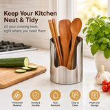 Thickened Stainless Steel Utensil Organizer, Rust Resistant Easy to Clean
