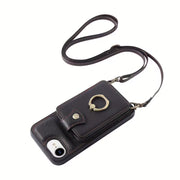iPhone Wallet Case with Ring Stand and RFID Blocking