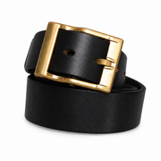 Premium Waxed Genuine Leather Belt | Heritage Brass Buckle>SY