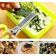 Stainless Steel 5 Blades Scallion Cutter Scissors✂️
