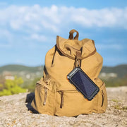 Portable Solar Power Bank with Flashlight for Camping