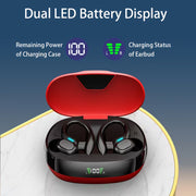 TWS Wireless Earbuds with ENC Mic and LED Case