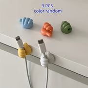 Adhesive Thumb Shape Cable Organizer Clips No Drilling
