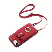 iPhone Wallet Case with Ring Stand and RFID Blocking