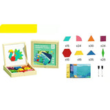 Early Christmas Wooden Magnetic Pattern Block Puzzle Set