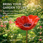 🌸 Everlasting Garden Blooms - Handmade  Metal Flower Garden Stake🐦