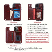 iPhone Wallet Case with Card Holder and Kickstand