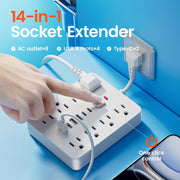 14 in 1 Power Strip with Surge Protector