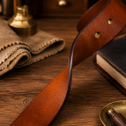 Premium Waxed Genuine Leather Belt | Heritage Brass Buckle>SY