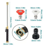 Garden Hose Nozzle High-Pressure Washer with 3 High-Pressure Nozzles Style 4