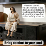 Handcrafted Jesus Figurine Serene Spiritual Desk Companion