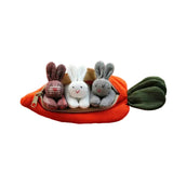 Hide and Seek Bunnies in Carrot Pouch Style 1